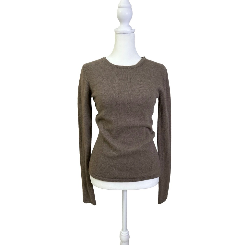 Philosophy Dane Lewis 100% Cashmere Sweater Women's Small Brown Knit